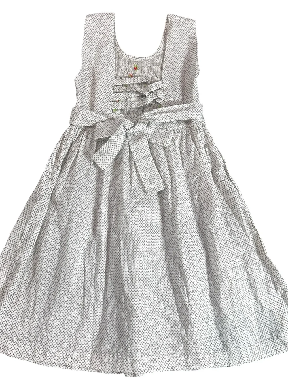Vintage Style Smocked Cotton Floral Cottagecore Dress Child Size 4